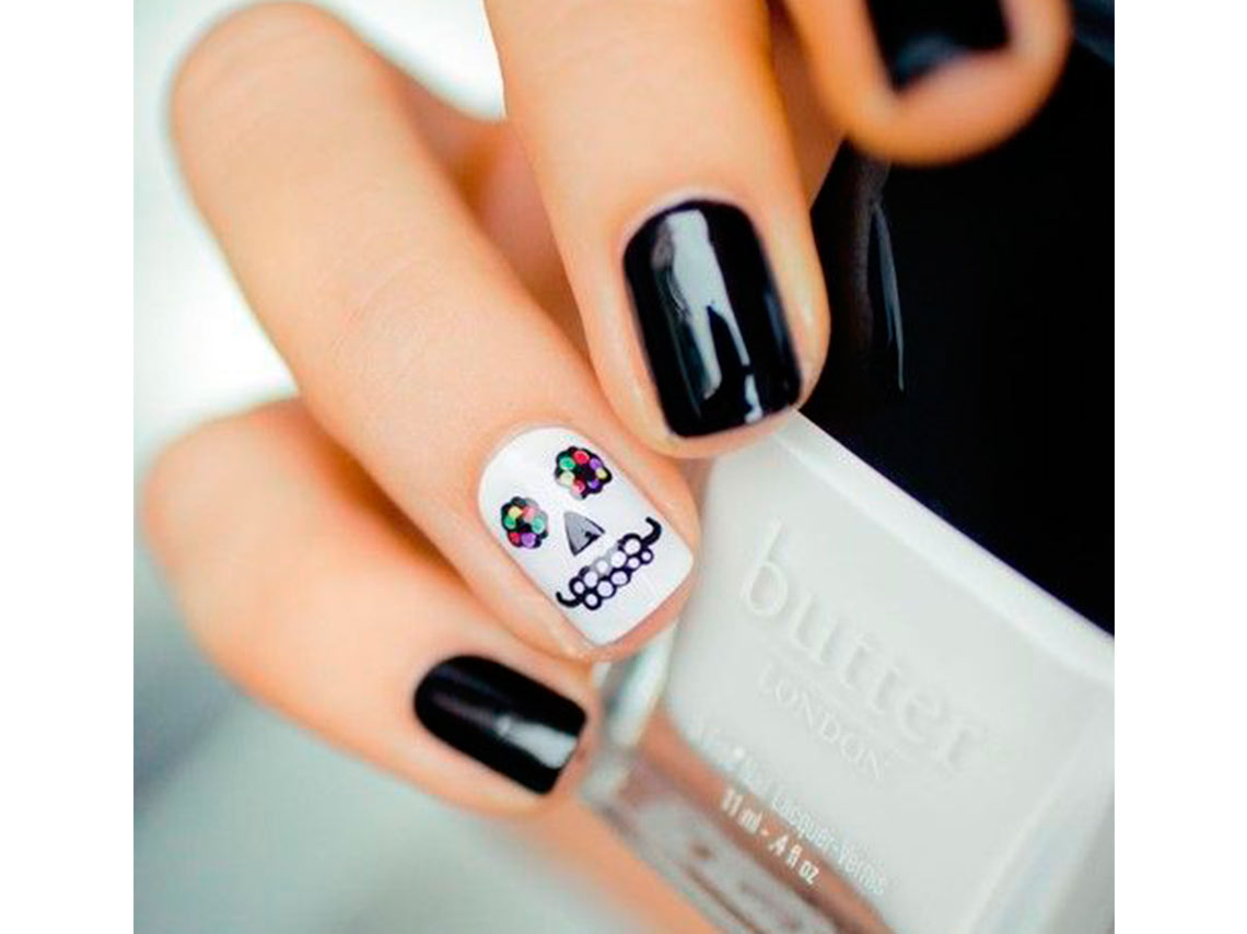 10 uñas inspiradas en catrinas para el Día de Muertos