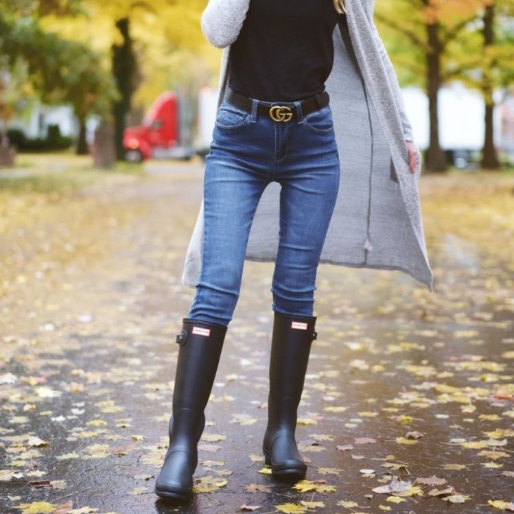 10 outfits con botas de lluvia para las próximas tardes de otoño | Mujer de  10