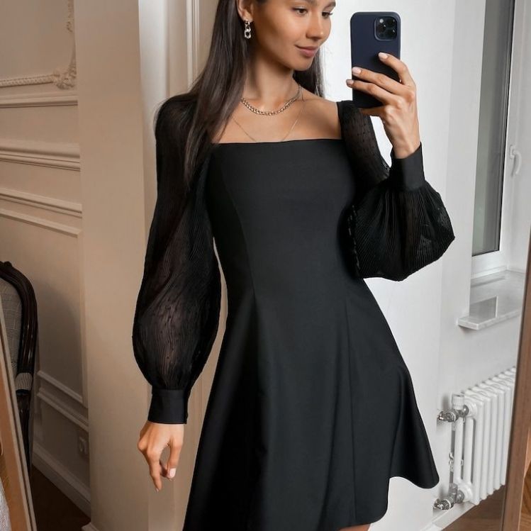 10 vestidos negros para lucir juvenil sin perder la elegancia
