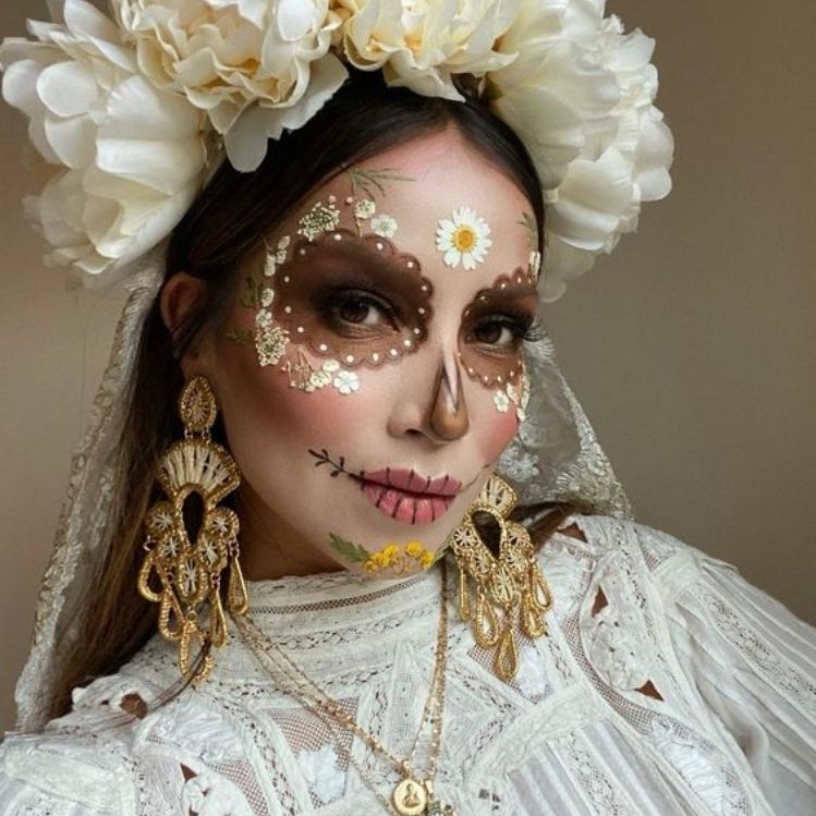 10 maquillajes de catrina hermosos y originales para Halloween