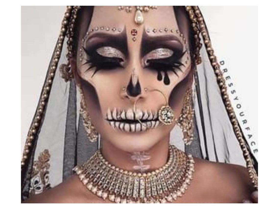 10 maquillajes de catrina hermosos y originales para Halloween