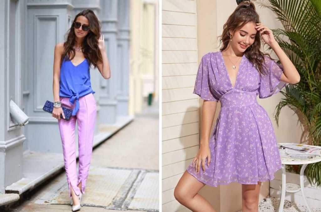 Ideas de outfits color lila
