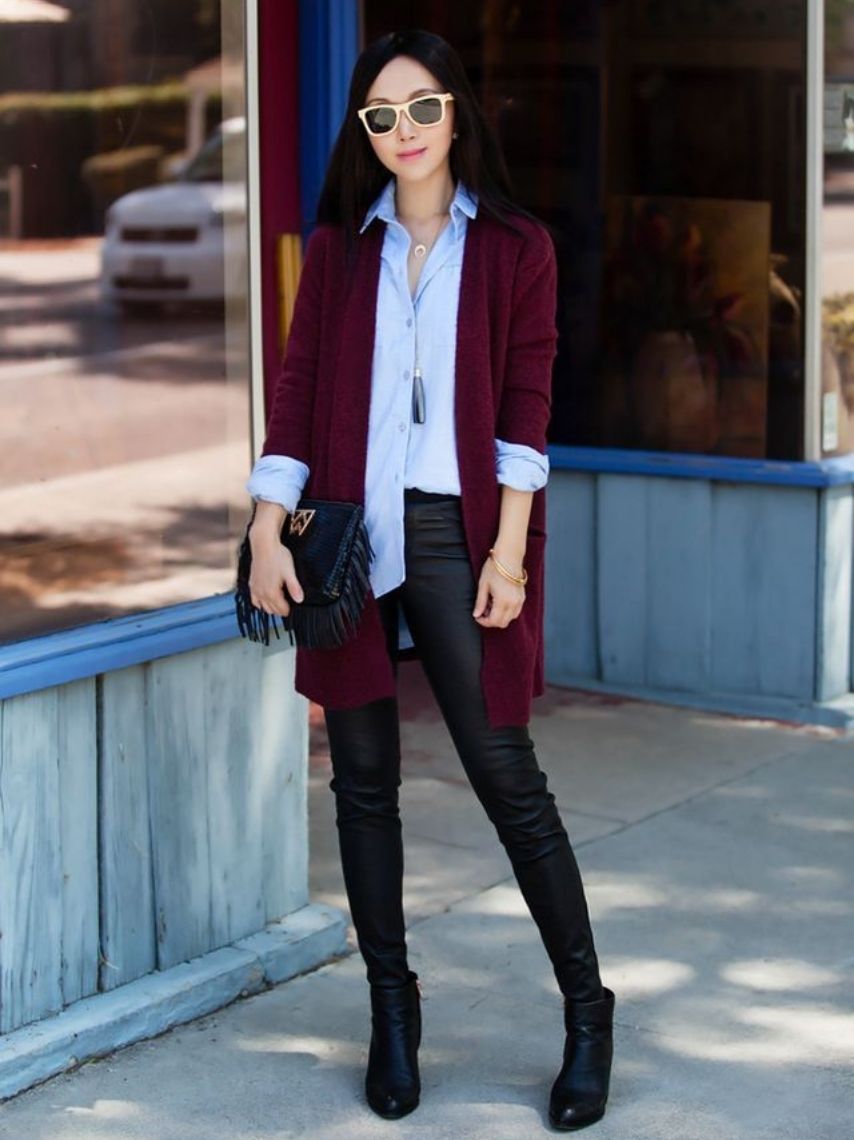 10 outfits color vino para verte elegante y original en otoño | Mujer de 10