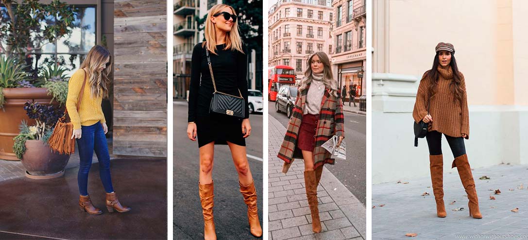 10 outfits con botas cafés que puedes lucir este otoño | Mujer de 10