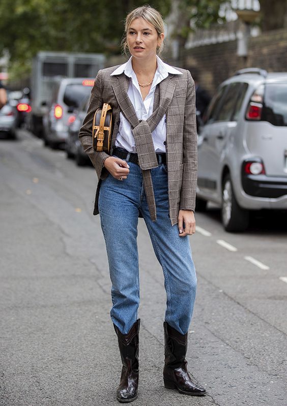 4 formas de usar jeans con botas 4