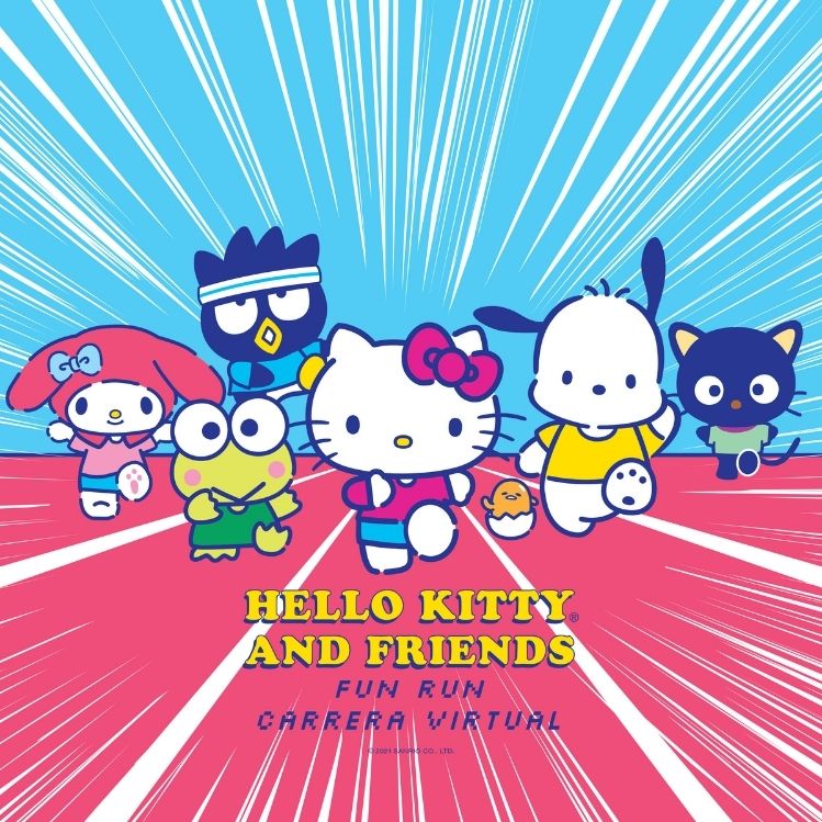 Hello Kitty y sus amigos te invitan a correr con ellos