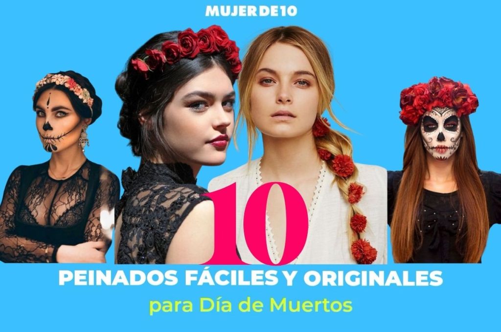 10 peinados fáciles y originales para disfraz de catrina del Día de Muertos