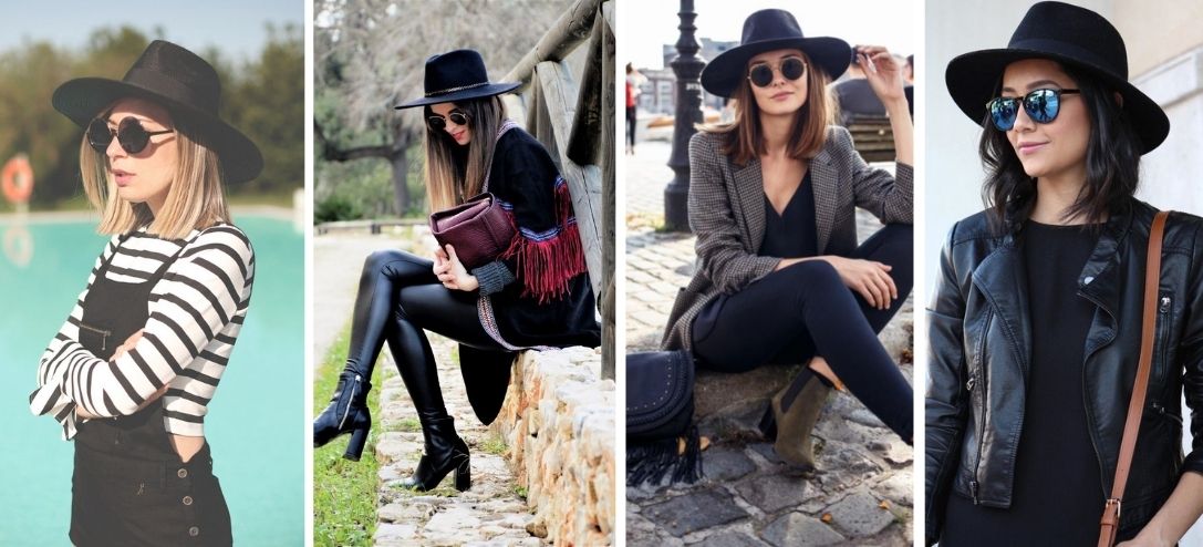 10-outfits-con-sombrero-negro-perfectos-para-otono