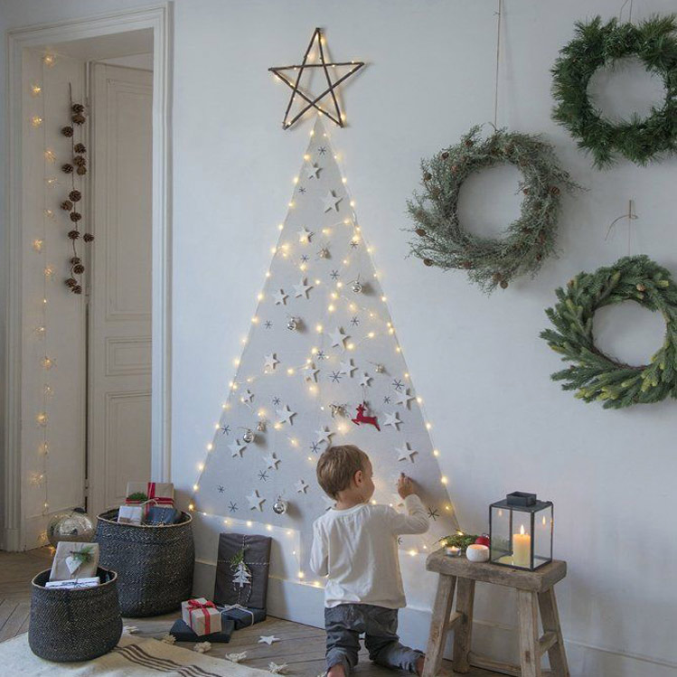 10 árboles de Navidad creativos y hermosos para tu departamento