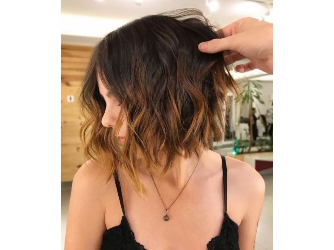 10 formas de llevar el balayage caramelo en tu cabello corto