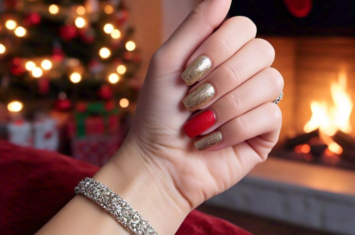 10 diseños de uñas doradas para recibir el Año Nuevo