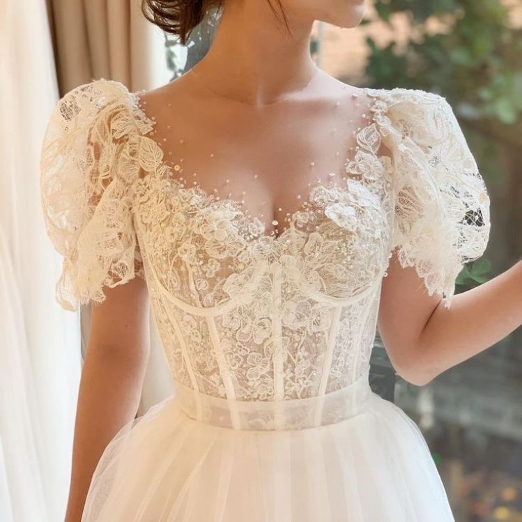 10 vestidos de novia en corte princesa para una boda elegante | Mujer de 10