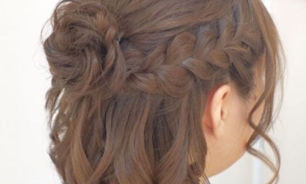 Trenza francesa y chongo
