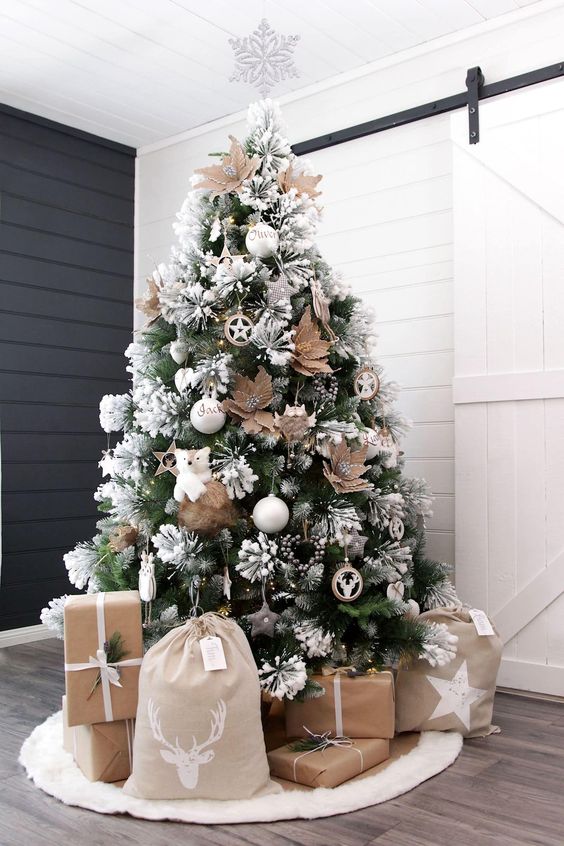 10 árboles de Navidad blancos ultra elegantes y sencillos 13