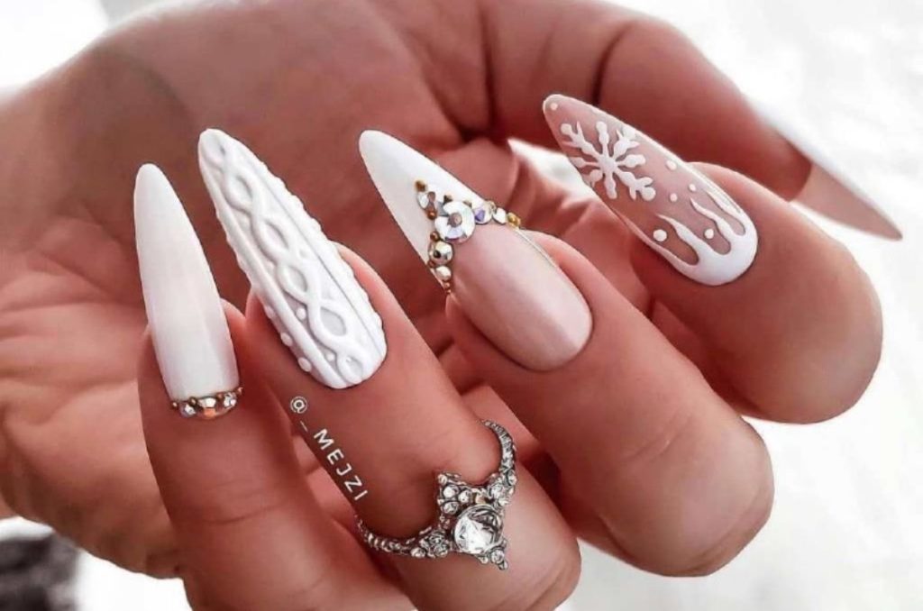 Diseños de uñas navideñas