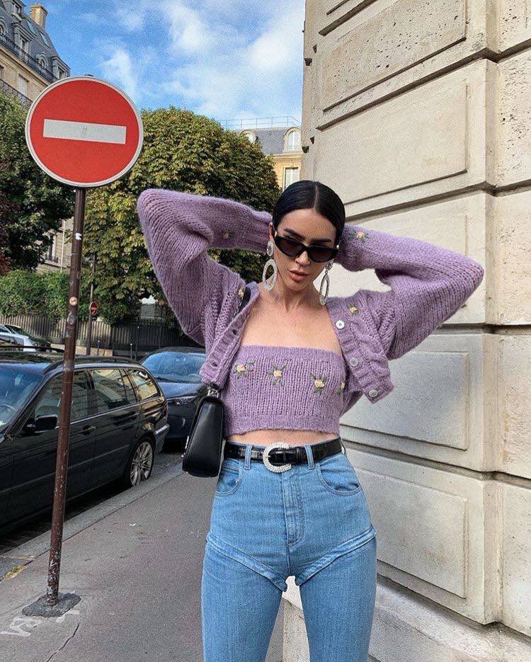 10 formas de usar crop top en invierno para verte alta y delgada 0