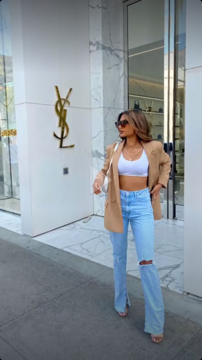 8 outfits con jeans para lucir elegante y bonita en la oficina 4