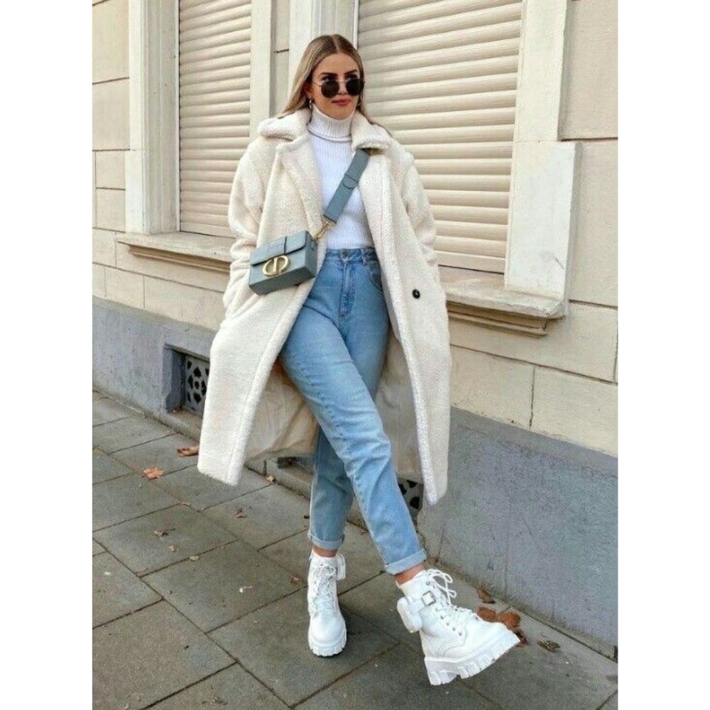 Outfit con tenis blancos altos hotsell