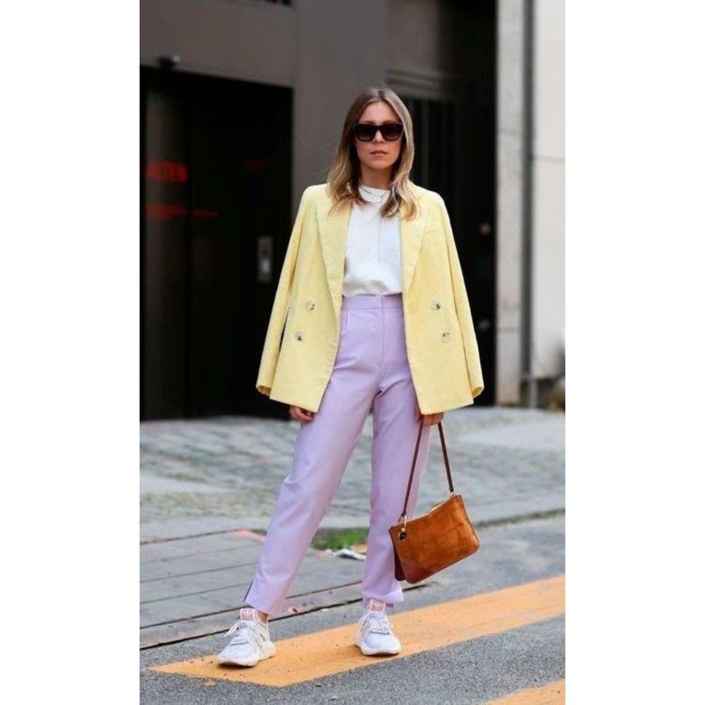 8 outfits con colores pasteles que puedes usar para el trabajo