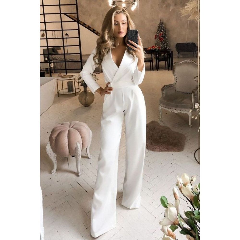 10 outfits con jumpsuits perfectos para la boda civil para lucir hermosa