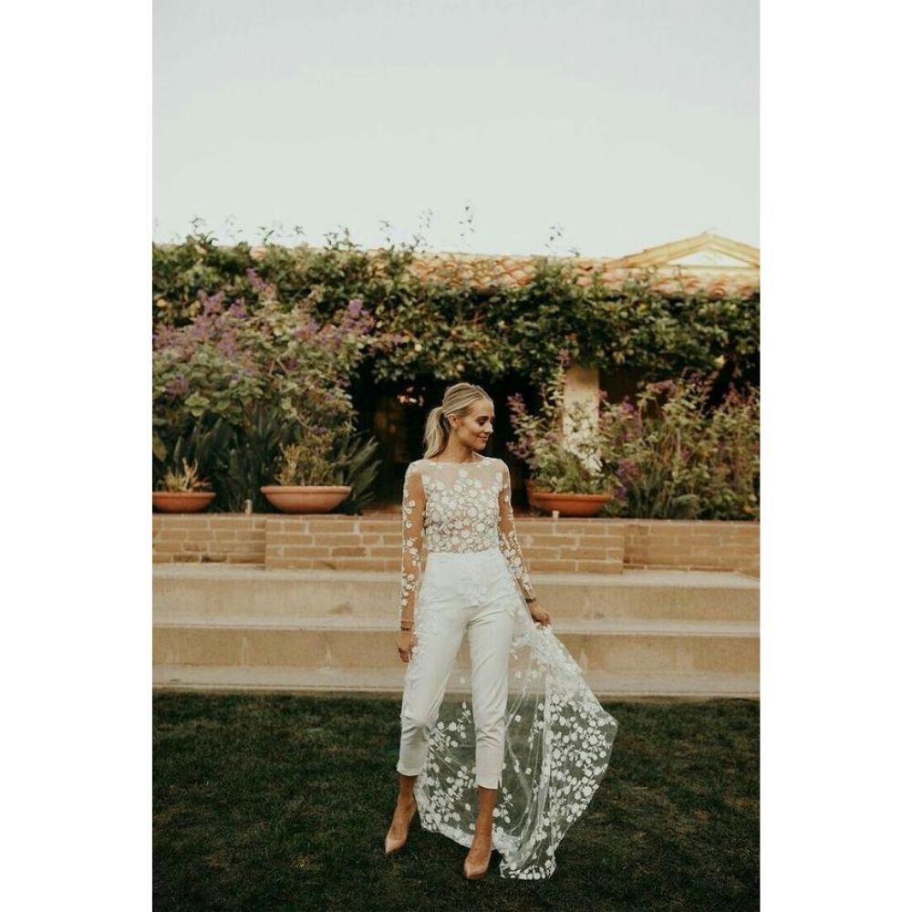 10 outfits con jumpsuits perfectos para la boda civil para lucir hermosa