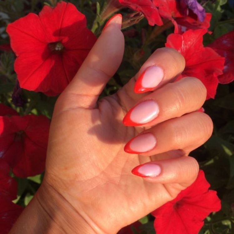 7 ideas de uñas rojas fáciles y casuales para la oficina