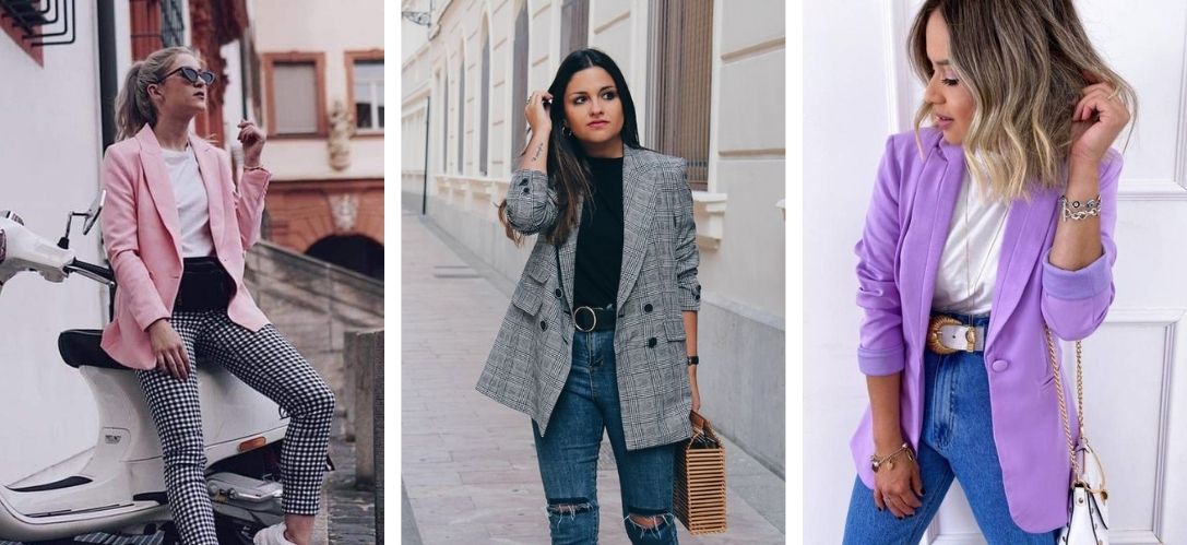 7 outfits casuales con blazer perfectos para ir a la oficina | Mujer de 10