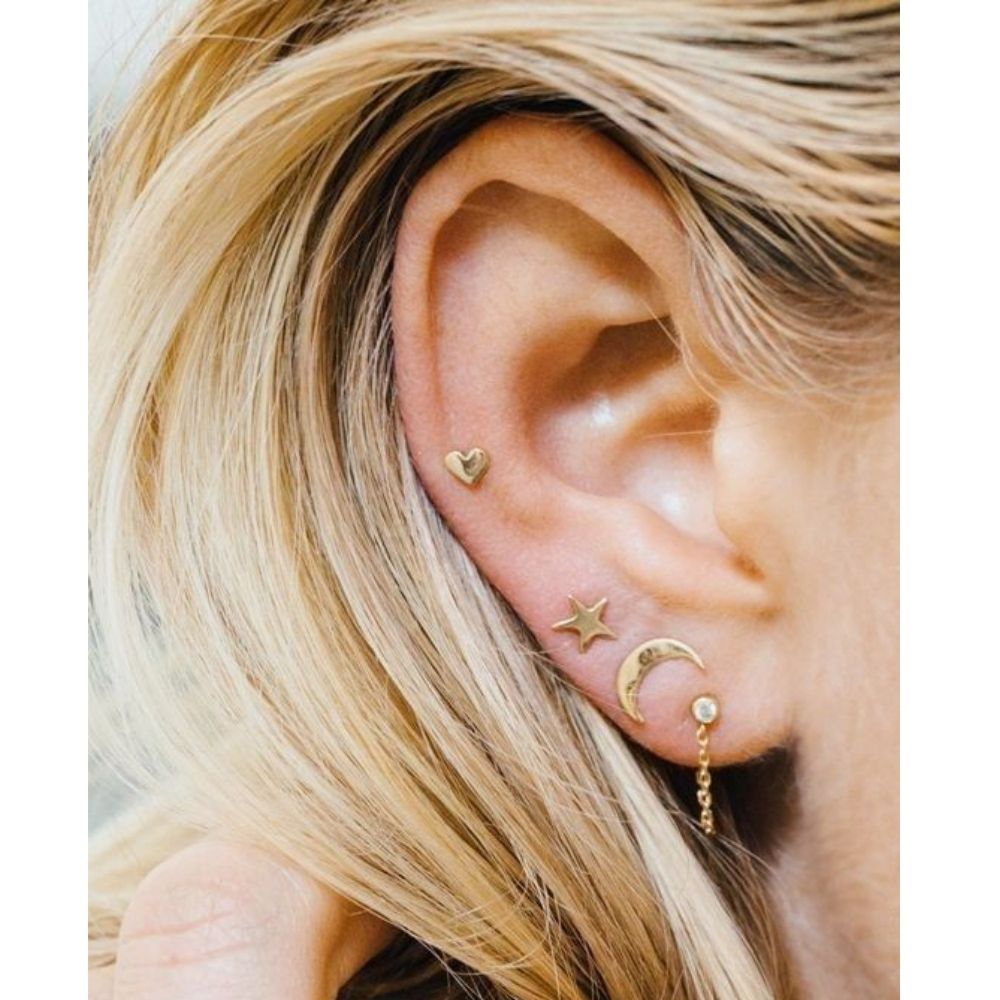 10 ideas para llevar piercing en orejas pequeñas que están de moda