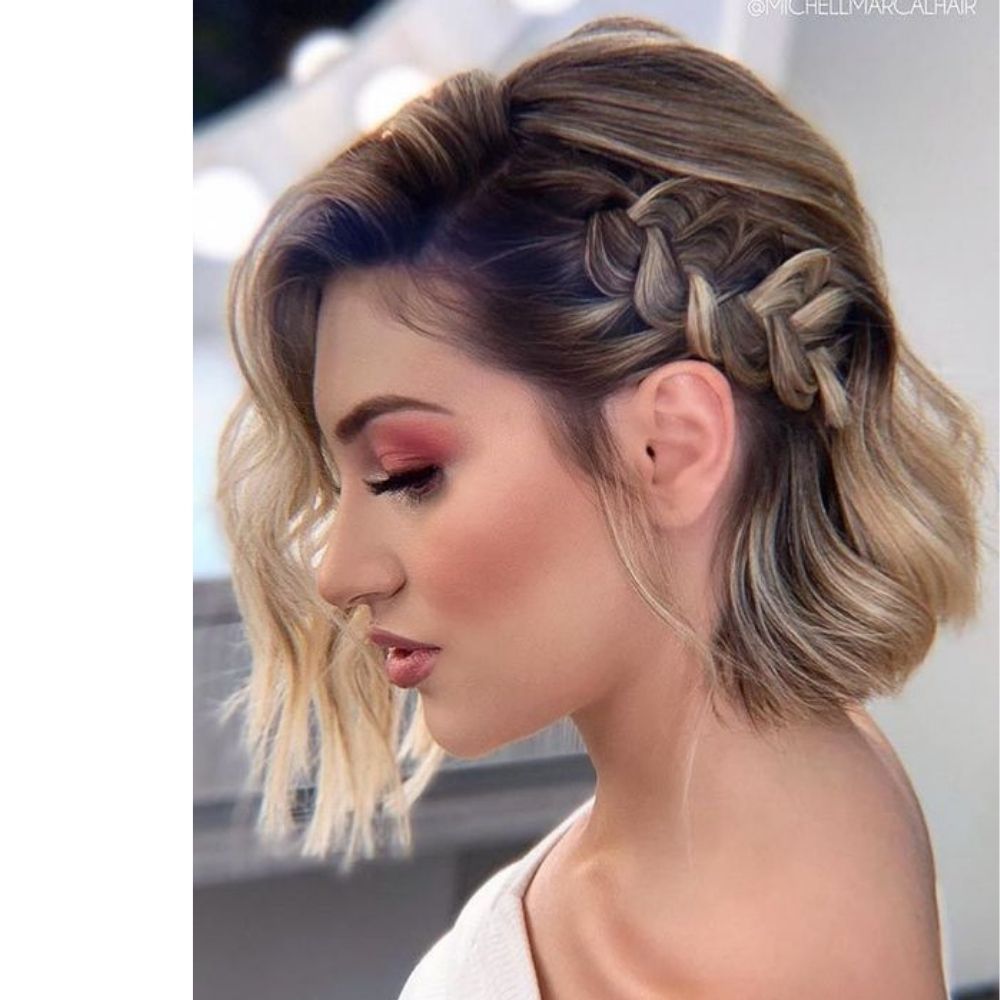 10 peinados con trenzas para cabello corto perfectos para estar fresca