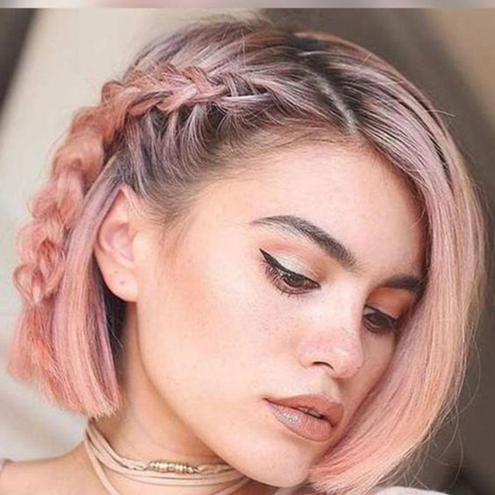 10 peinados con trenzas para cabello corto perfectos para estar fresca