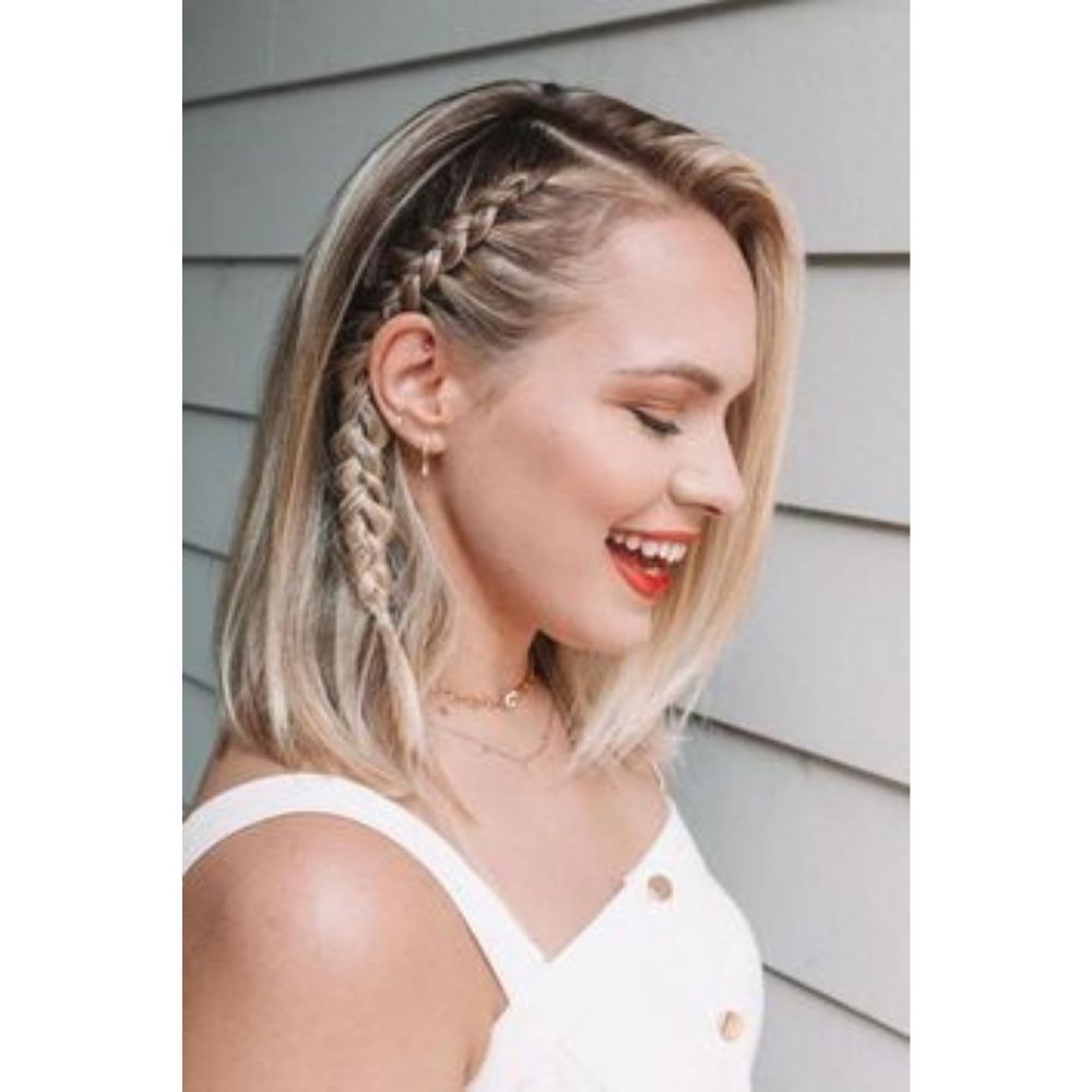 10 peinados con trenzas para cabello corto perfectos para estar fresca