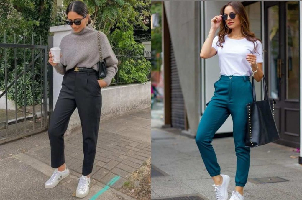 10 outfits con tenis para trabajar casuales sin verte fachosa 9