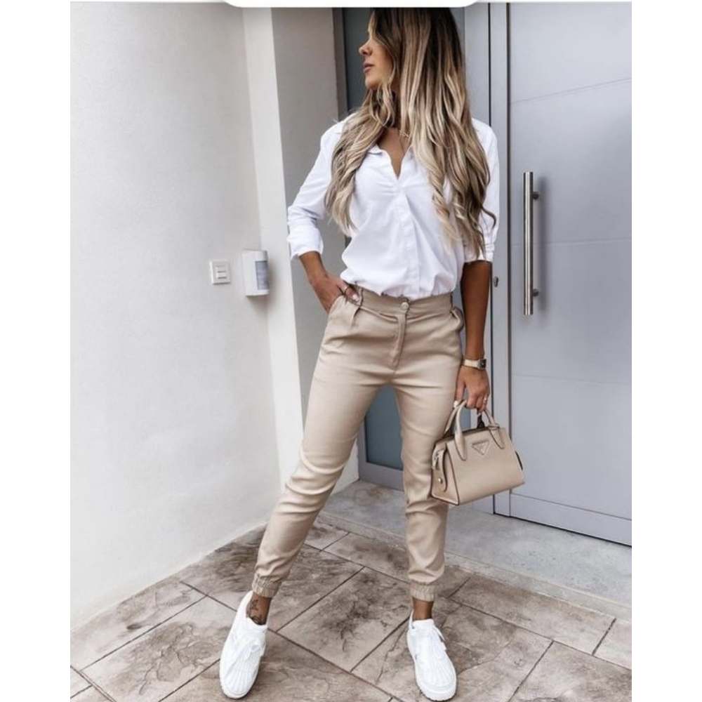 outfit-formal-con-tenis-camisa | Mujer de 10