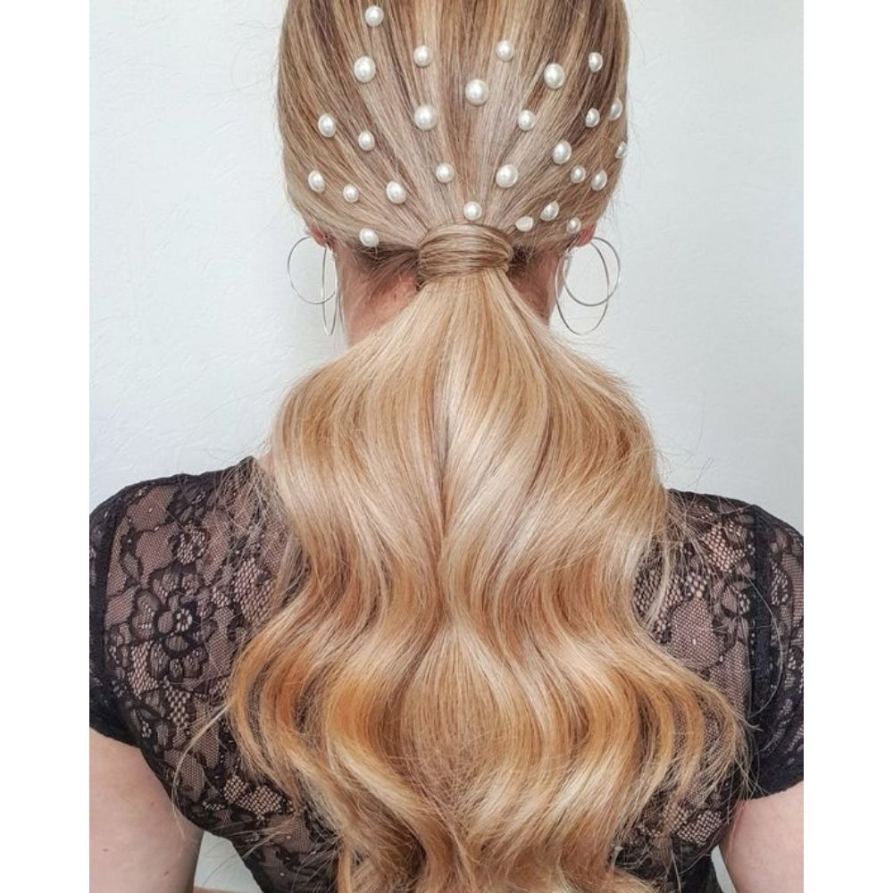 Perlas para el cabello: 33 ¡Peinados con perlas! que te harán lucir muy  femenina