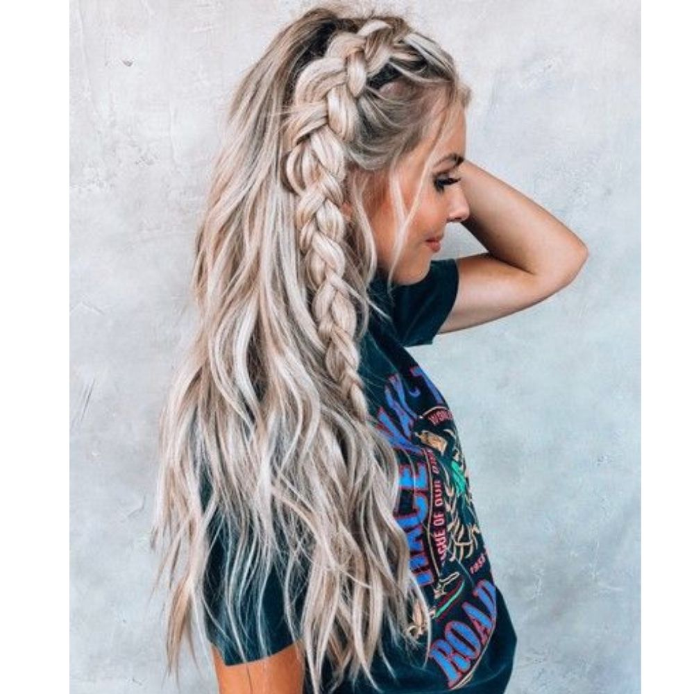 10 peinados con trenzas para no tener calor con cabello largo