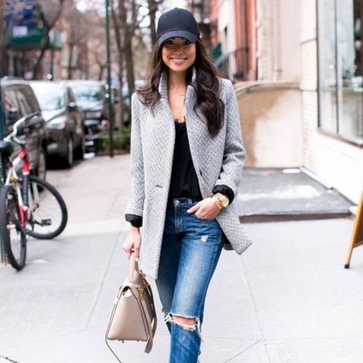 10 outfits con gorras negras para verte sexy para ir trabajar | Mujer de 10