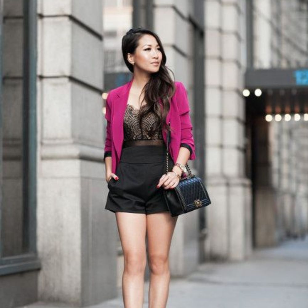 10 outfits con blazer Rosa para lucir casual y elegante en la oficina |  Mujer de 10