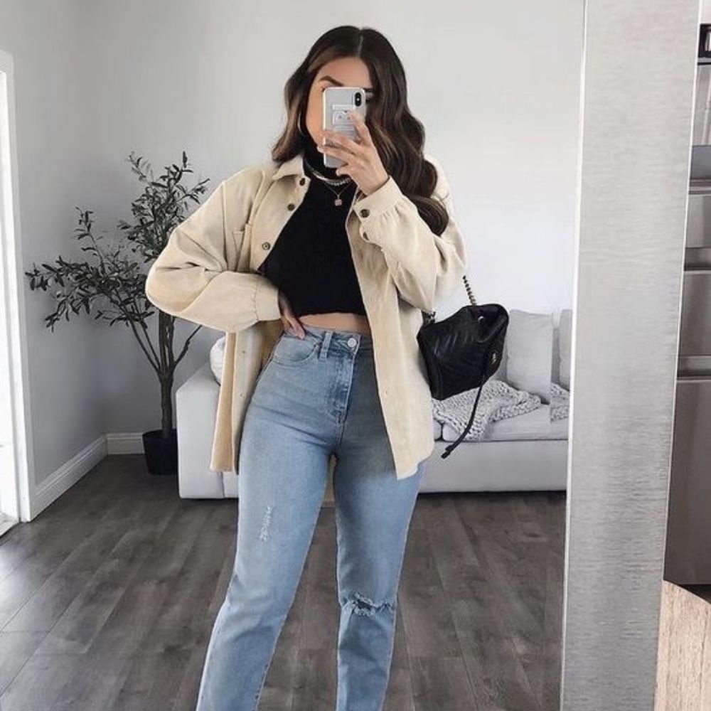 10 outfits con jeans claros que te harán lucir perfecta en la oficina |  Mujer de 10