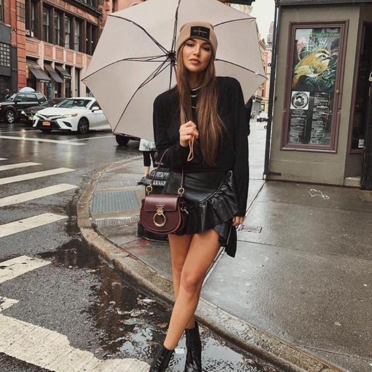7 outfits con paraguas para usar en esta temporada de lluvia