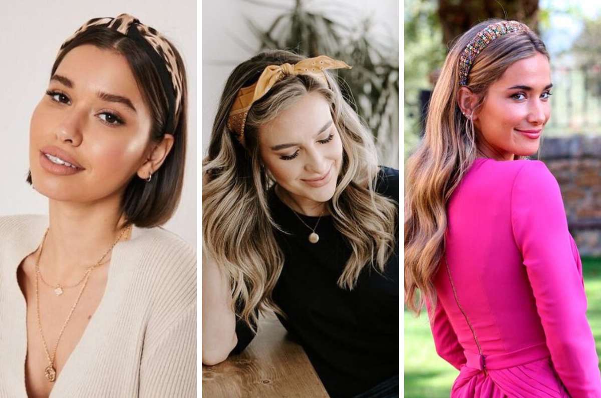 10 ideas de peinados prácticos con diademas para llevar el pelo suelto