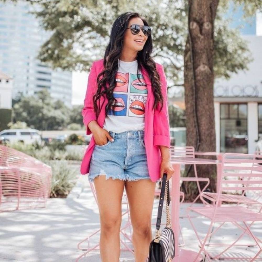 10 outfits con shorts de tiro alto para verte más delgada | Mujer de 10