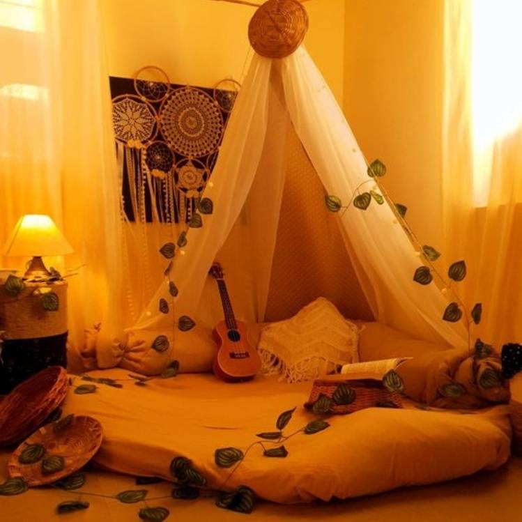 10 ideas de decoración hippie ideales para que tu cuarto se vea elegante
