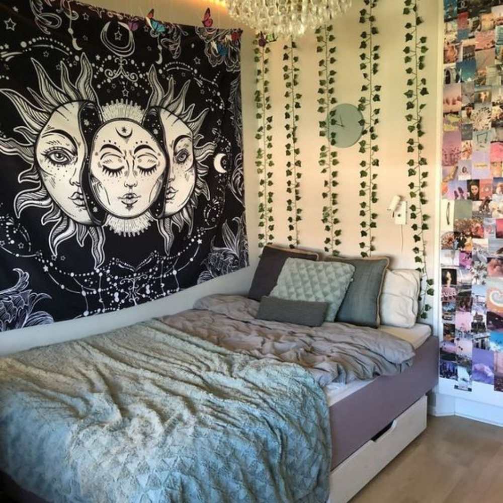 decoración hippie cuarto