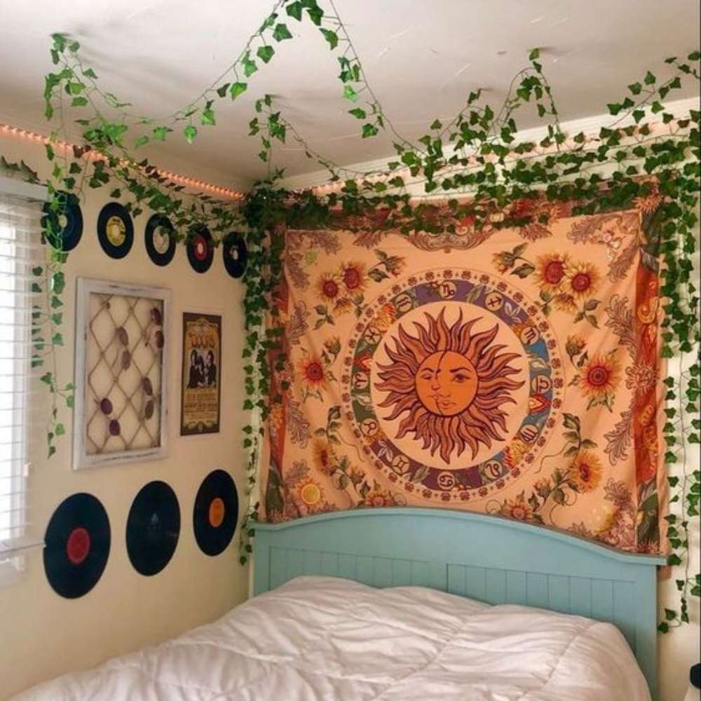 decoración hippie cuarto