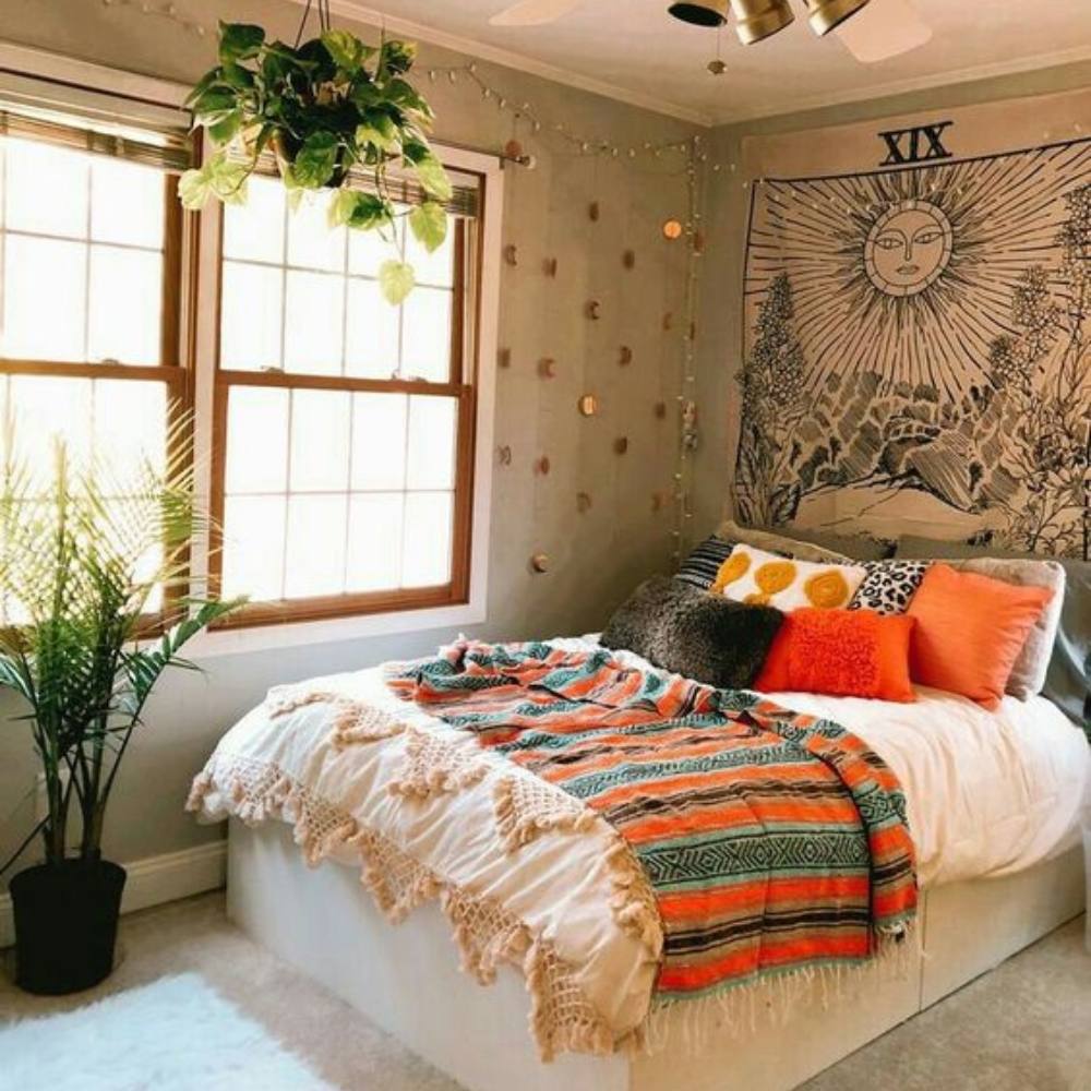 decoración hippie cuarto