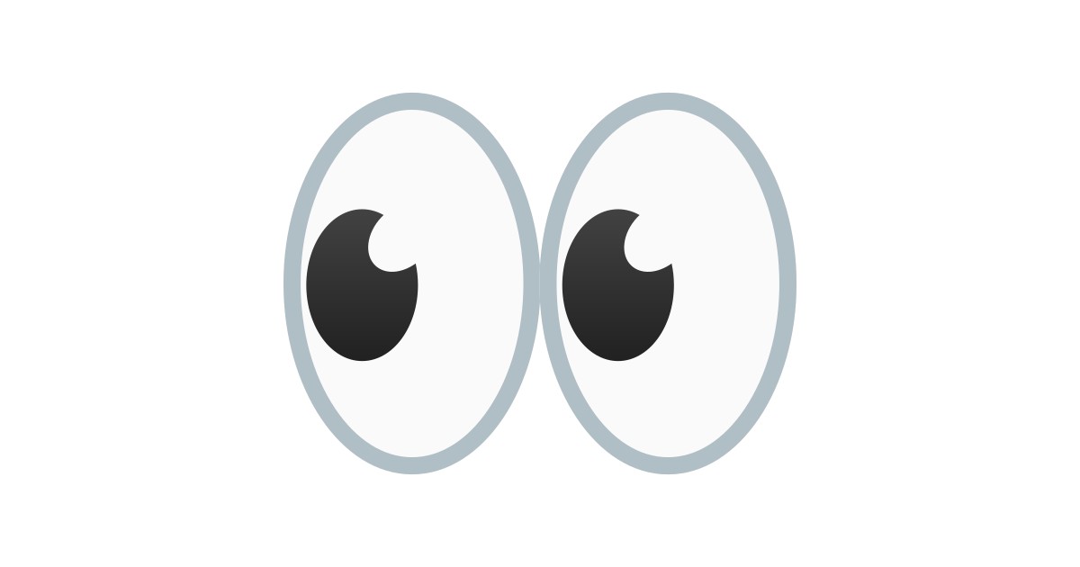 Emoji de Ojos sospechosos de whats app