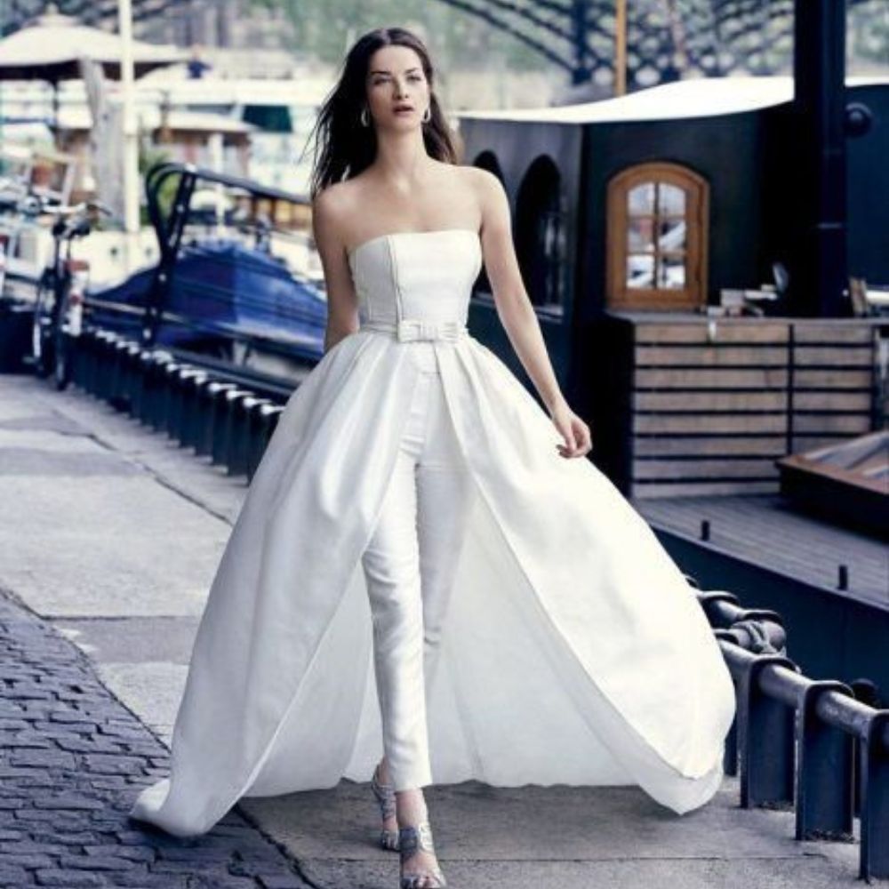 10 looks con jumpsuit para verte increible en tu boda civil en el 2022