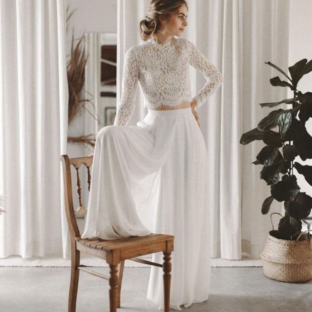 10 looks con jumpsuit para verte increible en tu boda civil en el 2022