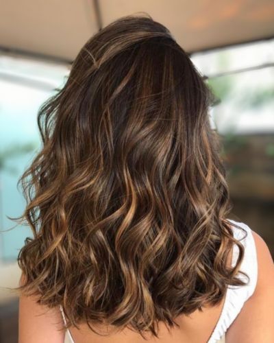 Mechas tono miel