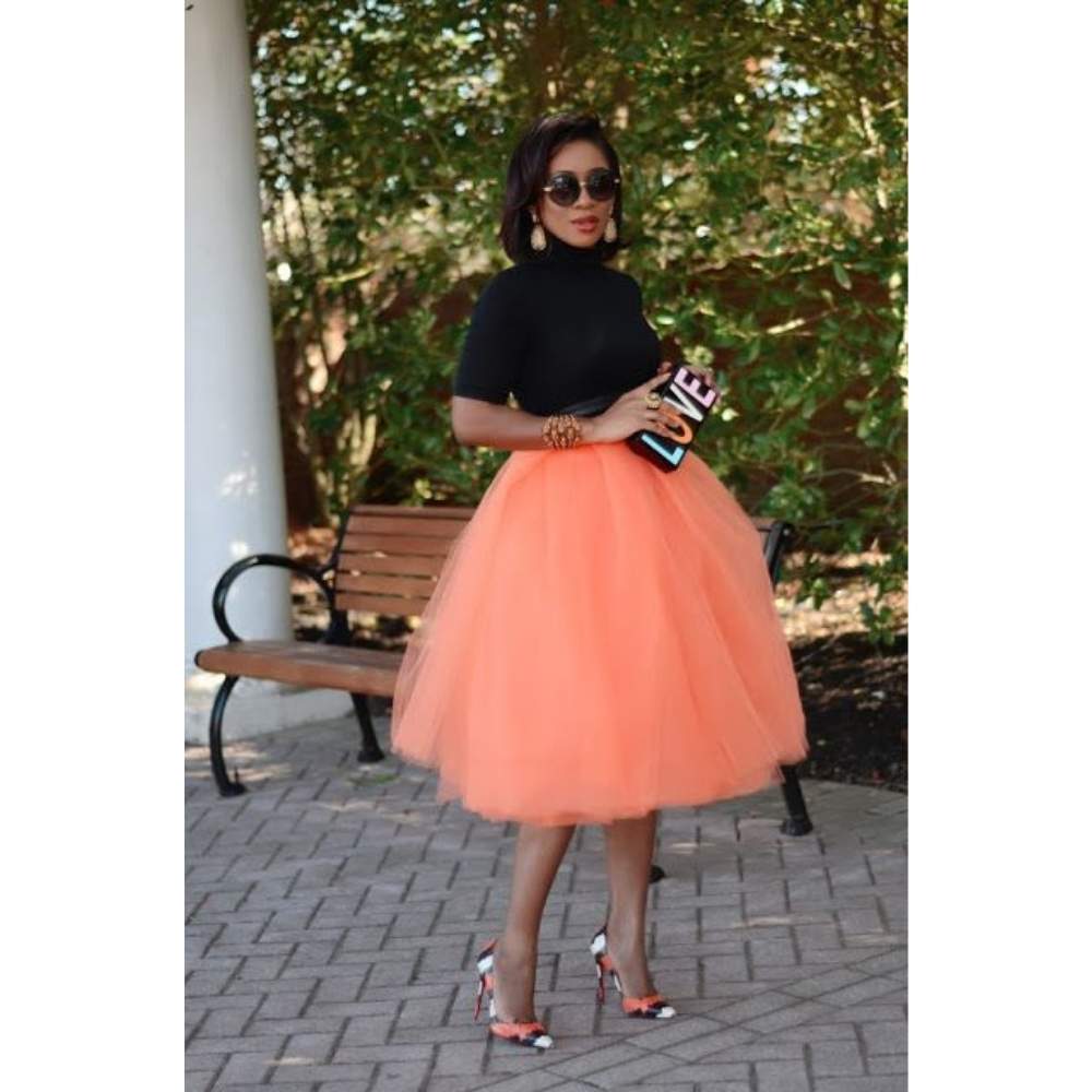Los cuello de tortuga permiten combinarse con cualquier prenda 7 ideas para lucir outfits con falda de tul y verte elegante 6